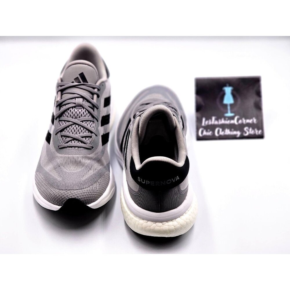 NWOB Adidas Men's Gray/Black Supernova Running Athletic Sneakers Size 11 2159 - Picture 12 of 16